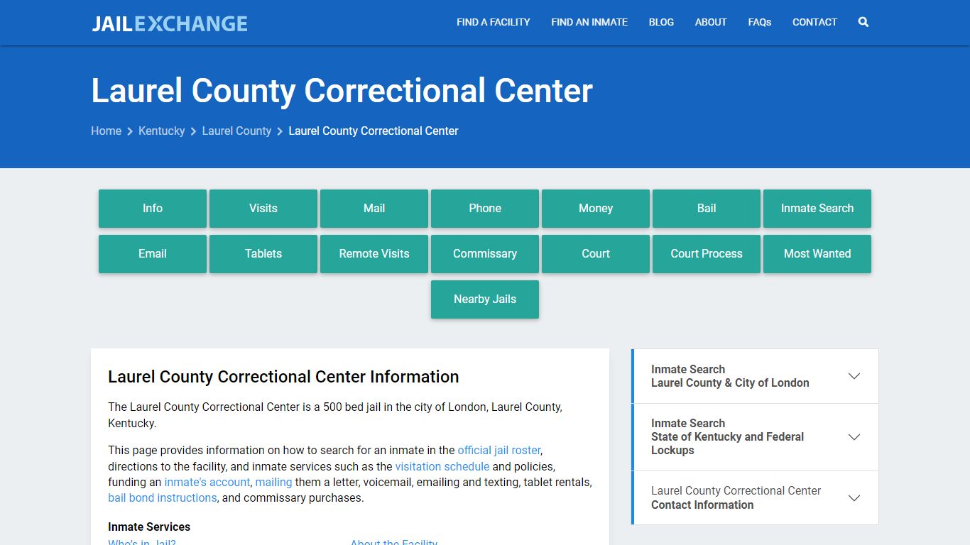 Laurel County Correctional Center - Jail Exchange